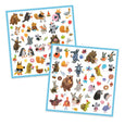 Djeco - Fluffy Friends 160 Sticker Set