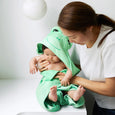 Dock & Bay - Baby Hooded Towel Animal Collection - Frankie Frog