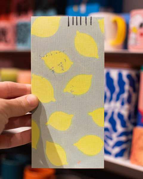 Subikiawa - Memo Pad - Lemon