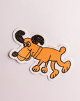 Rittle King - Dancing Dog Vinyl Sticker