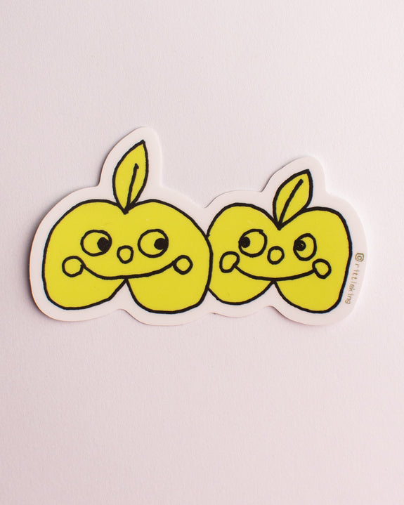 Rittle King - Apple Twins Vinyl Sticker