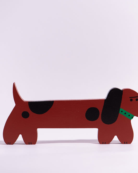 Tess Smith-Roberts - Painted Sculpture - Sausage Dog