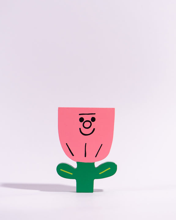 Tess Smith-Roberts - Painted Sculpture - Pink Tulip 1