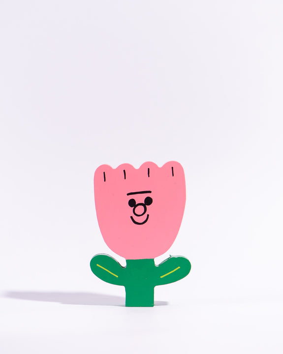 Tess Smith-Roberts - Painted Sculpture - Pink Tulip 2
