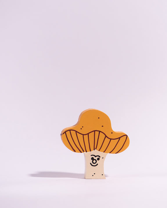 Tess Smith-Roberts - Painted Sculpture - Mustard Mushroom