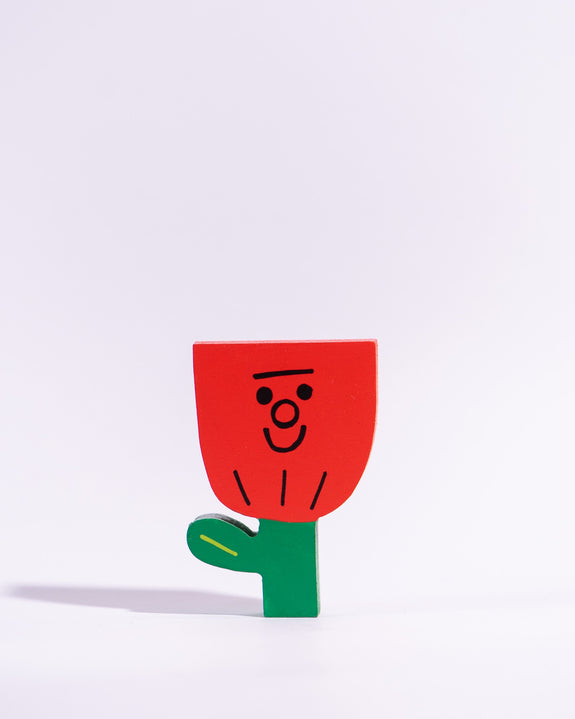 Tess Smith-Roberts - Painted Sculpture - Red Tulip 1