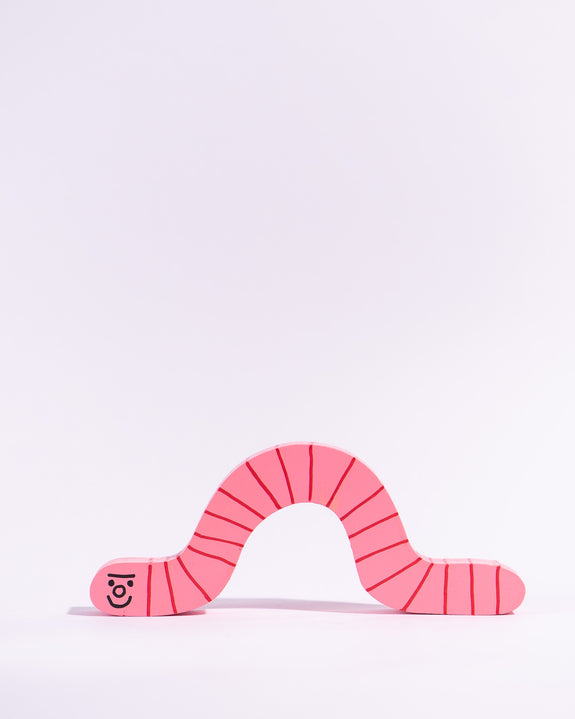 Tess Smith-Roberts - Painted Sculpture - Crawling Worm
