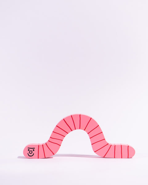 Tess Smith-Roberts - Painted Sculpture - Crawling Worm