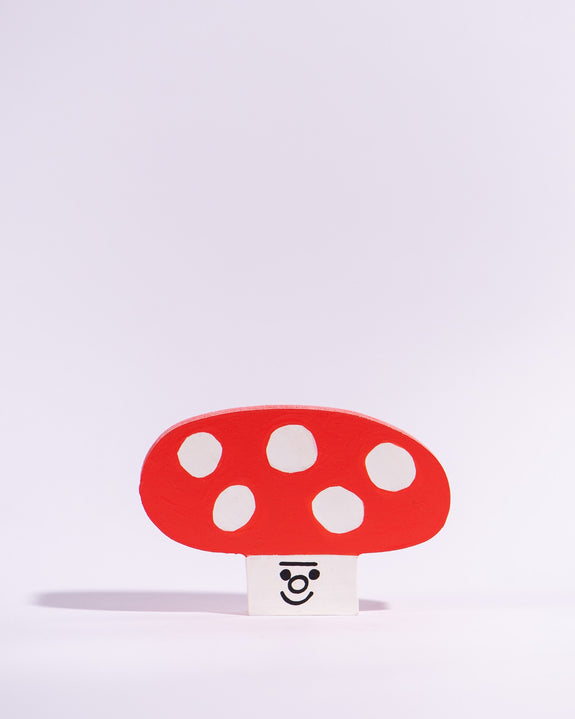 Tess Smith-Roberts - Painted Sculpture - Red Mushroom