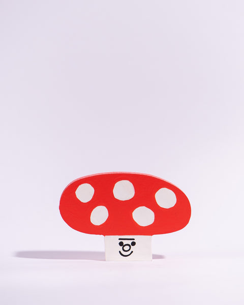 Tess Smith-Roberts - Painted Sculpture - Red Mushroom