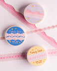 Pinky's - Fancy Lace Washi Tape - Pink Scallop