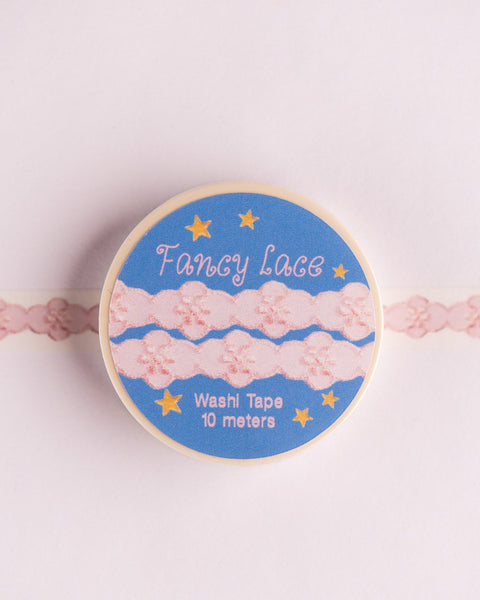 Pinky's - Fancy Lace Washi Tape - Little Pink Flower