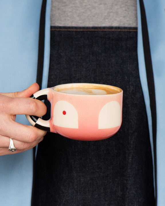 Jeje Things - Ceramic Mug - Pink and Red