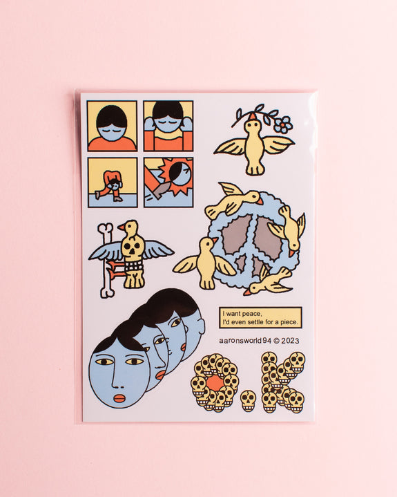 Aaronsworld94 - Sticker Sheet - Peace