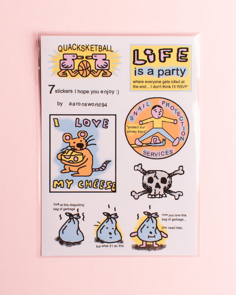 Aaronsworld94 - Sticker Sheet - Life
