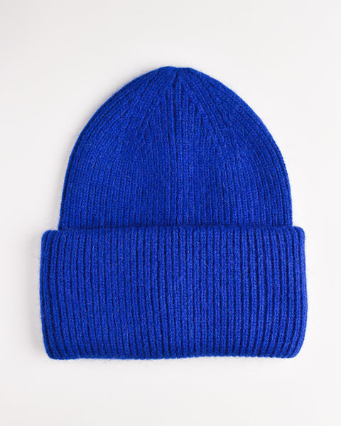 Billy Bamboo - Angora Blend Beanie - Cobalt Blue