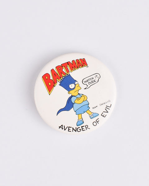 The Simpsons Vintage Deadstock Button - Bartman