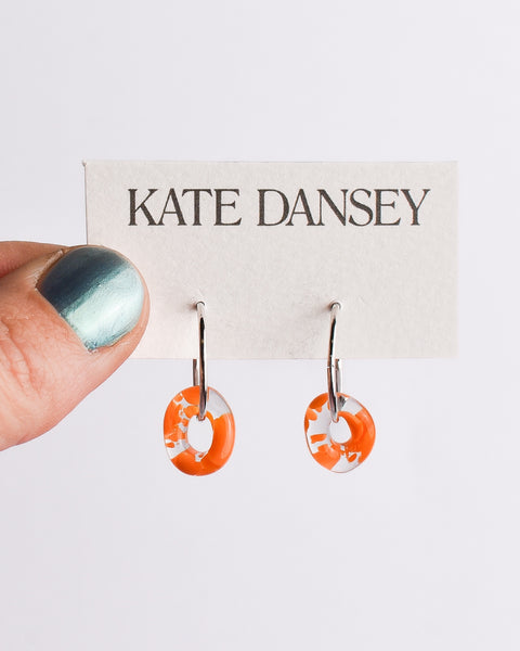 Kate Dansey - Iris Hoops - Pumpkin