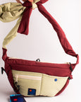 Japfac - Halfmoon Bow Bag - Wine/Olive