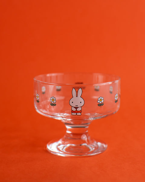 Miffy Retro Cafe Dessert Glass - Flower