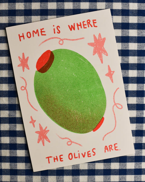 Alex Luciano - Olives Riso Print