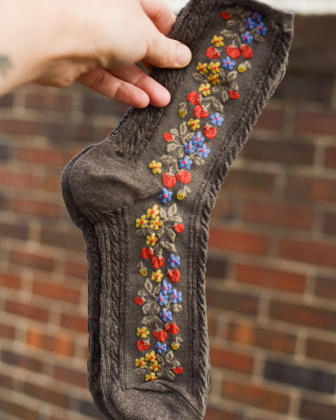 Billy Bamboo - Wild Strawberry Socks - Brown