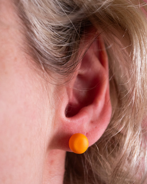 Emily Green - Tangerine Stud Earrings