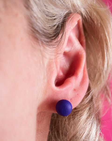 Emily Green - Purple Stud Earrings