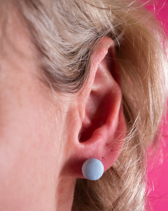 Emily Green - Powder Blue Stud Earrings