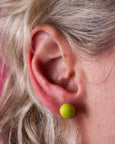 Emily Green - Wasabi Green Stud Earrings