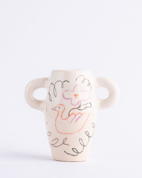 Milo Hachim - Mini Vase - Swan