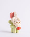 Milo Hachim - Bunny in Tulip chair - Pink