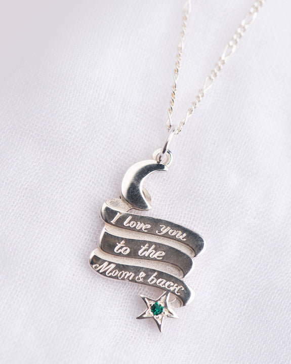 jake cheeseman - Moon and Back Pendant