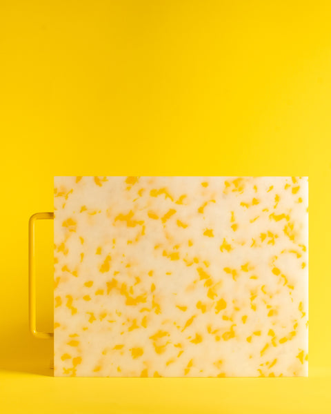 Fredericks & Mae -Yellow/White Chopping Block - Large