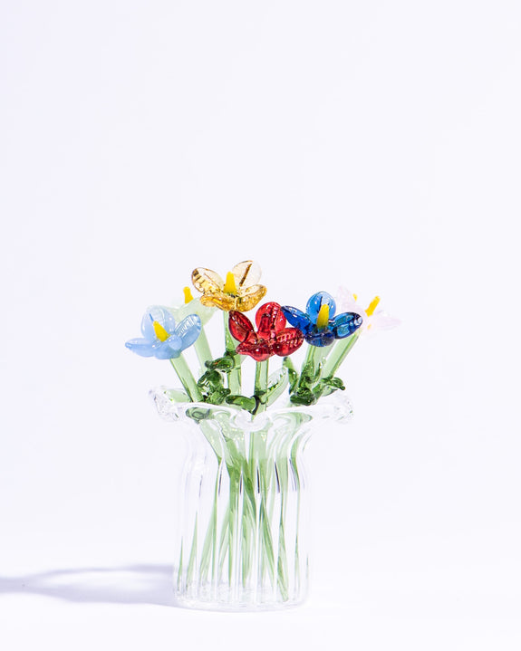 Glass Figure - Vase with Petite Flowers