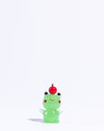 Glass Figure - Frog with Apple