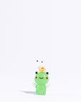 Glass Figure - Snail Riding Frog