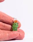 Glass Figure - Snail Riding Frog