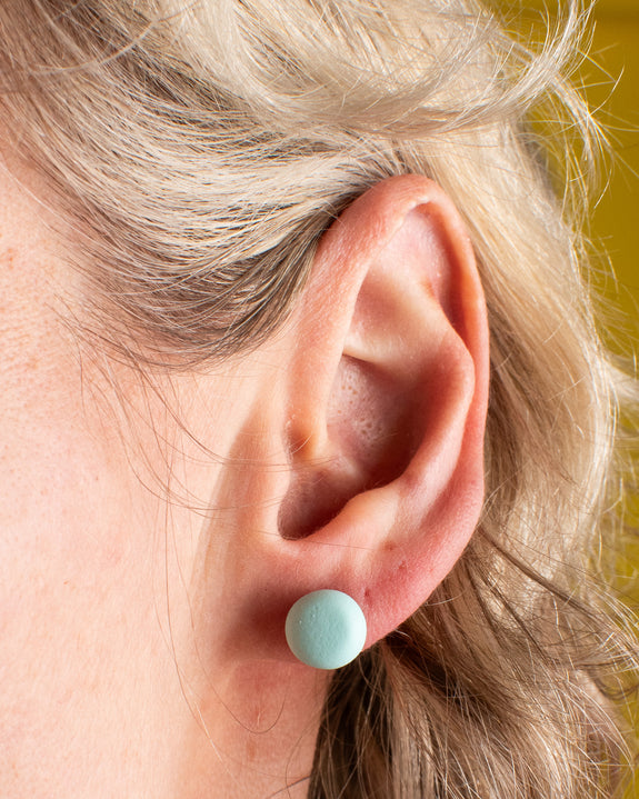 Emily Green - Duck Egg Stud Earrings