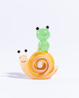 Glass Figure - Frog Riding Snail