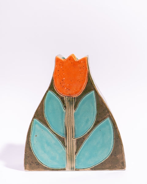 Esther Sandler of Togetherness - Good Omens - Large Tulip Vase Orange