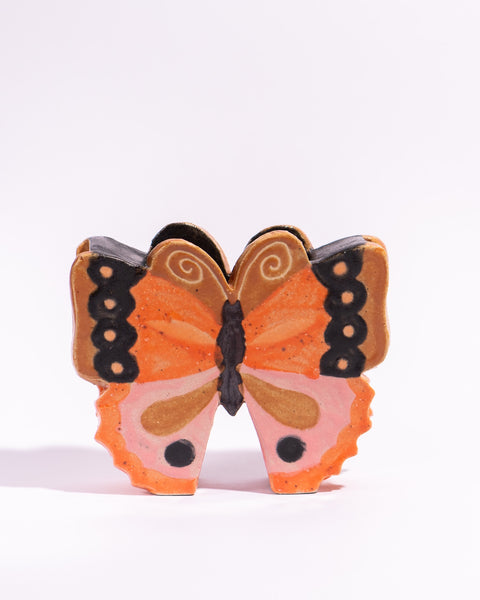 Esther Sandler of Togetherness - Good Omens - Butterfly Vase Orange