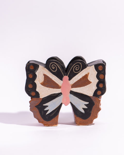 Esther Sandler of Togetherness - Good Omens - Butterfly Vase Brown