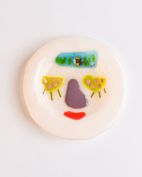 Lawn Bowls - 13cm Glass Plate - Deep Sea Dreams