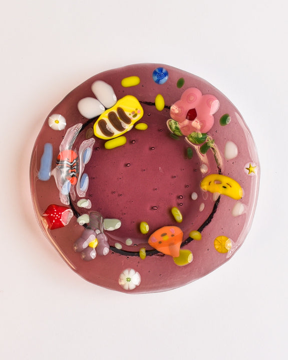 Lawn Bowls - 13cm Glass Plate - Lil Joyful Thing