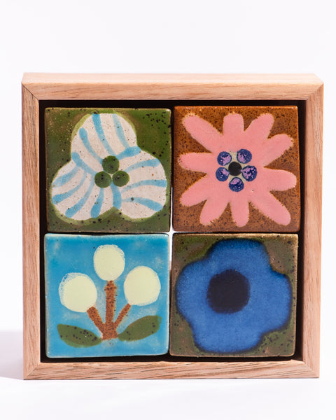 Esther Sandler of Togetherness - Good Omens - Framed x 4 Small Tile Artwork