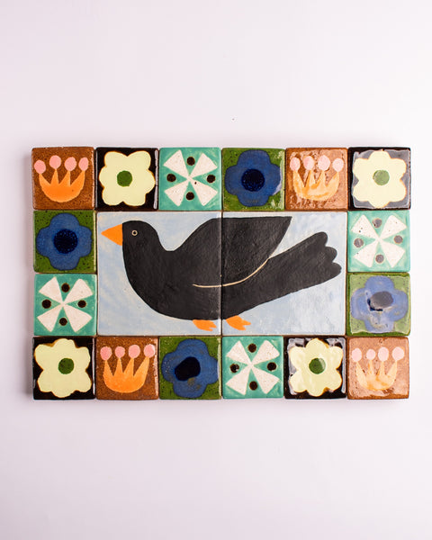 Esther Sandler of Togetherness - Good Omens - Framed Flying Blackbird