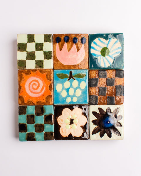 Esther Sandler of Togetherness - Good Omens - Framed Square Small Tiles 1