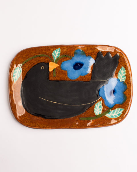 Esther Sandler of Togetherness - Good Omens - Ceramic Dish Oblong - Blackbird