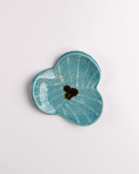 Esther Sandler of Togetherness - Good Omens - Ceramic Dish Small - Blue Iris Shape